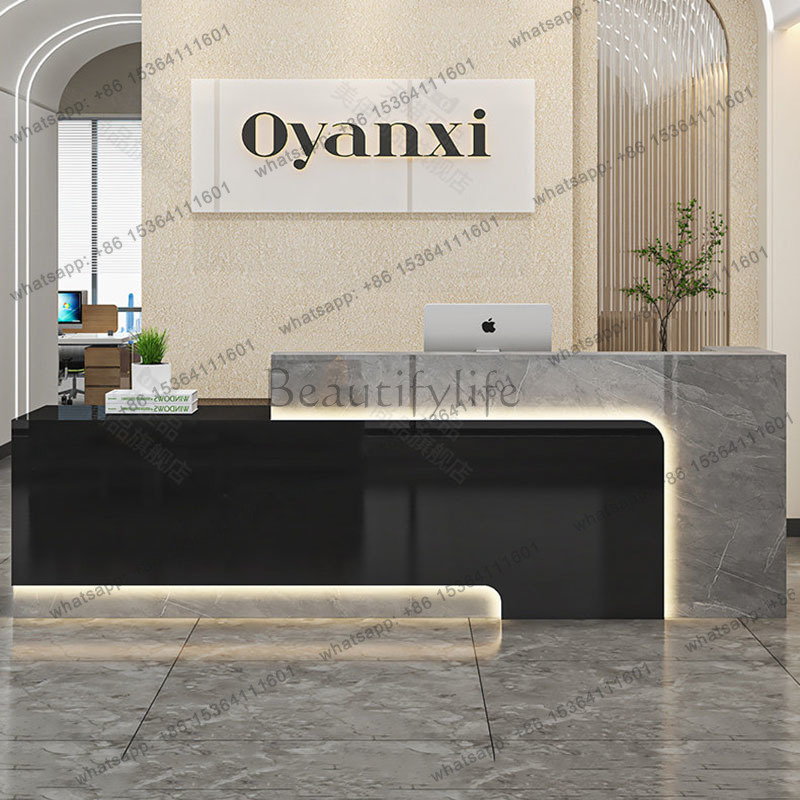 Home Office Industrial Design - Industriële Luxe Ontvangstbalies Bedrijfs Executive Display