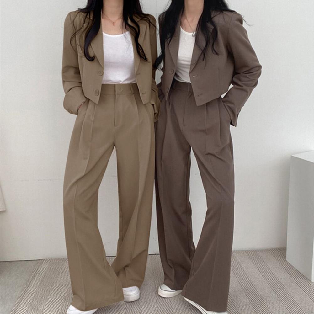 Home Office For Two - Loszittende damespak, damespak, dames zakelijke blazer