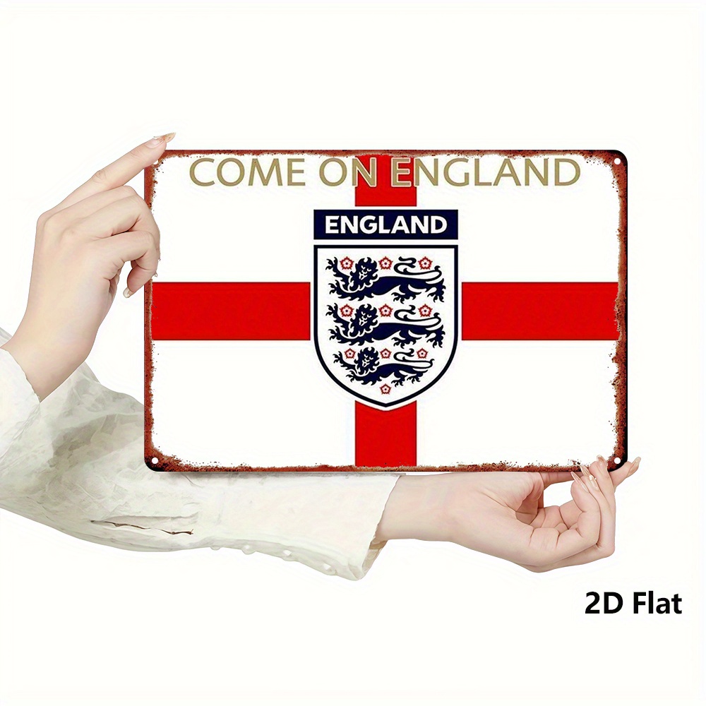 Home Office England - Vintage Engeland voetbalteam embleem metalen wandbord