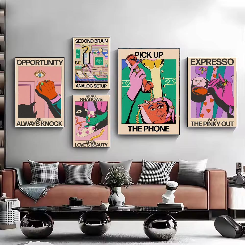 Japandi-stijl kunstposter van  - Home Office Japandi recensie en prijs