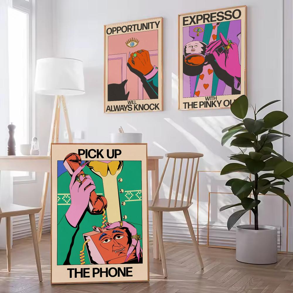 Japandi-stijl kunstposter van  - Home Office Japandi recensie en prijs
