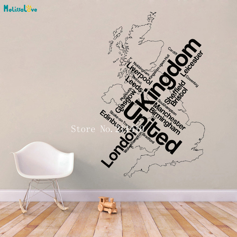Muursticker Kaart Londen Unied - Home Office England recensie en prijs
