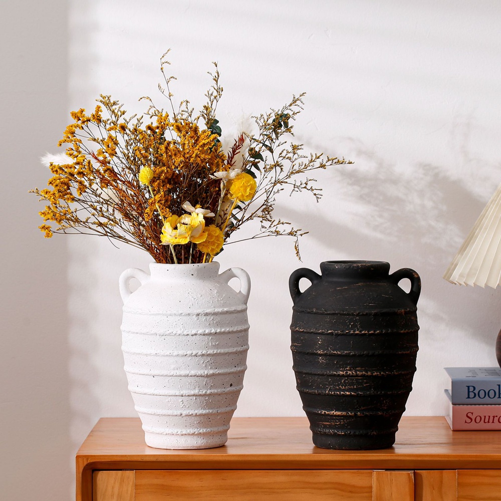 Amphora keramische vaas gedroo - Home Office Japandi recensie en prijs