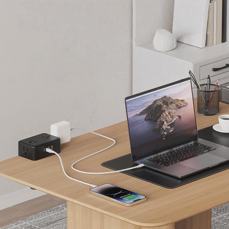 Stekkerdozen met veilige klemm - Power Strip Desk recensie en prijs