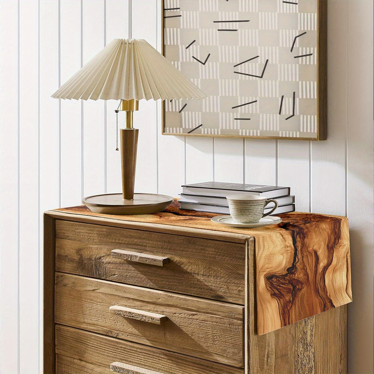 Tafelloper van natuurlijk hout - Home Office News recensie en prijs