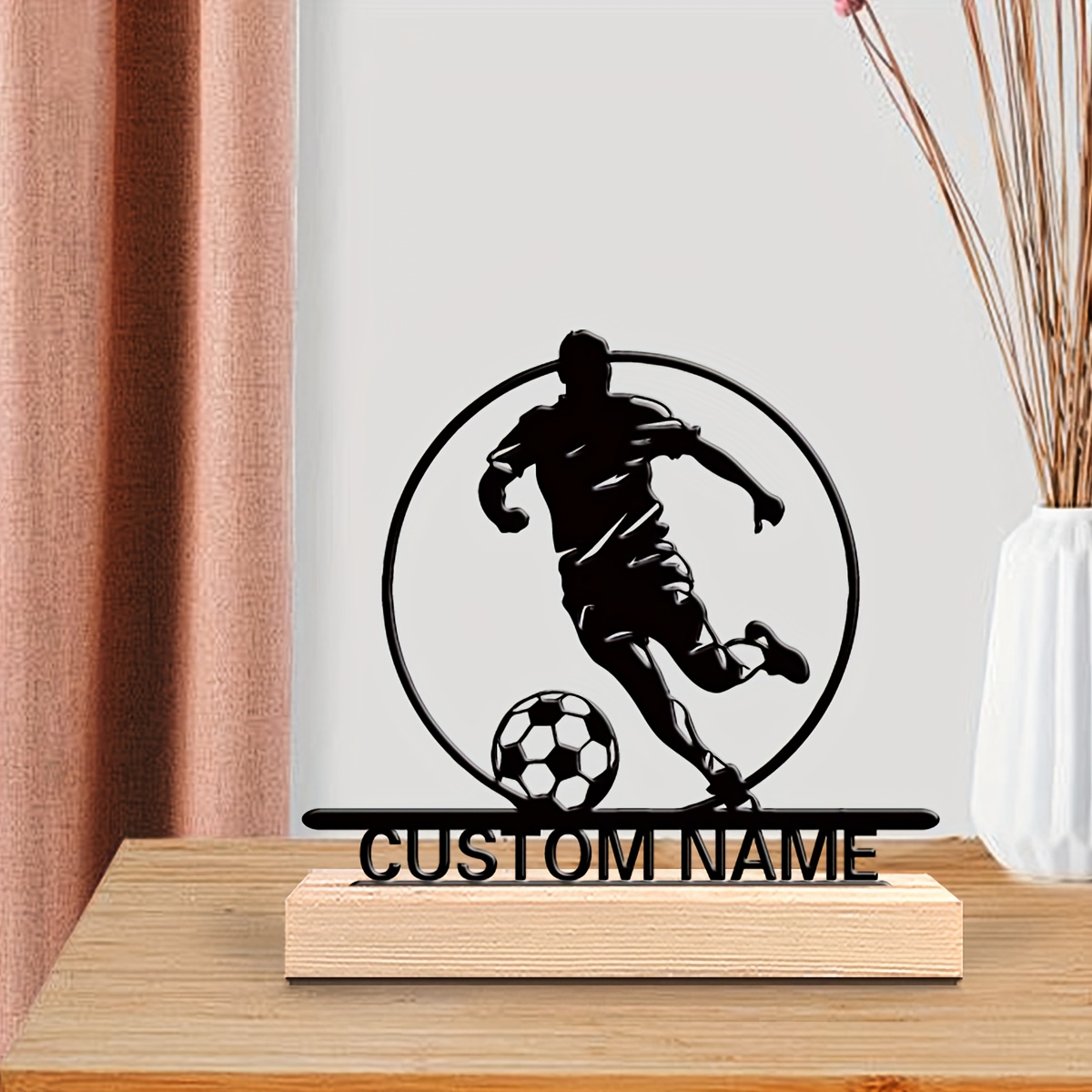 Aangepaste voetbalspeler metal - Home Office Desk Ideas recensie en prijs