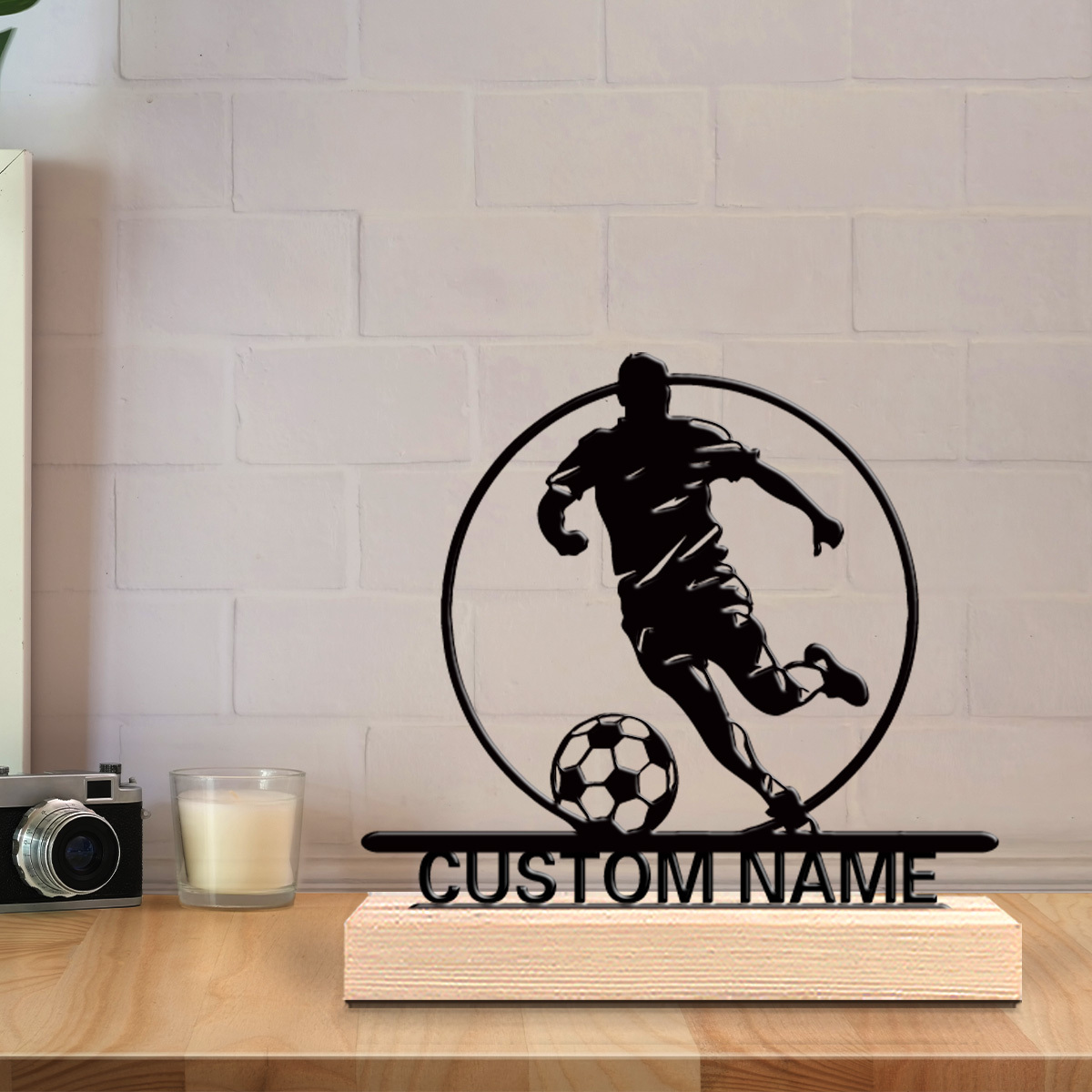 Aangepaste voetbalspeler metal - Home Office Desk Ideas recensie en prijs