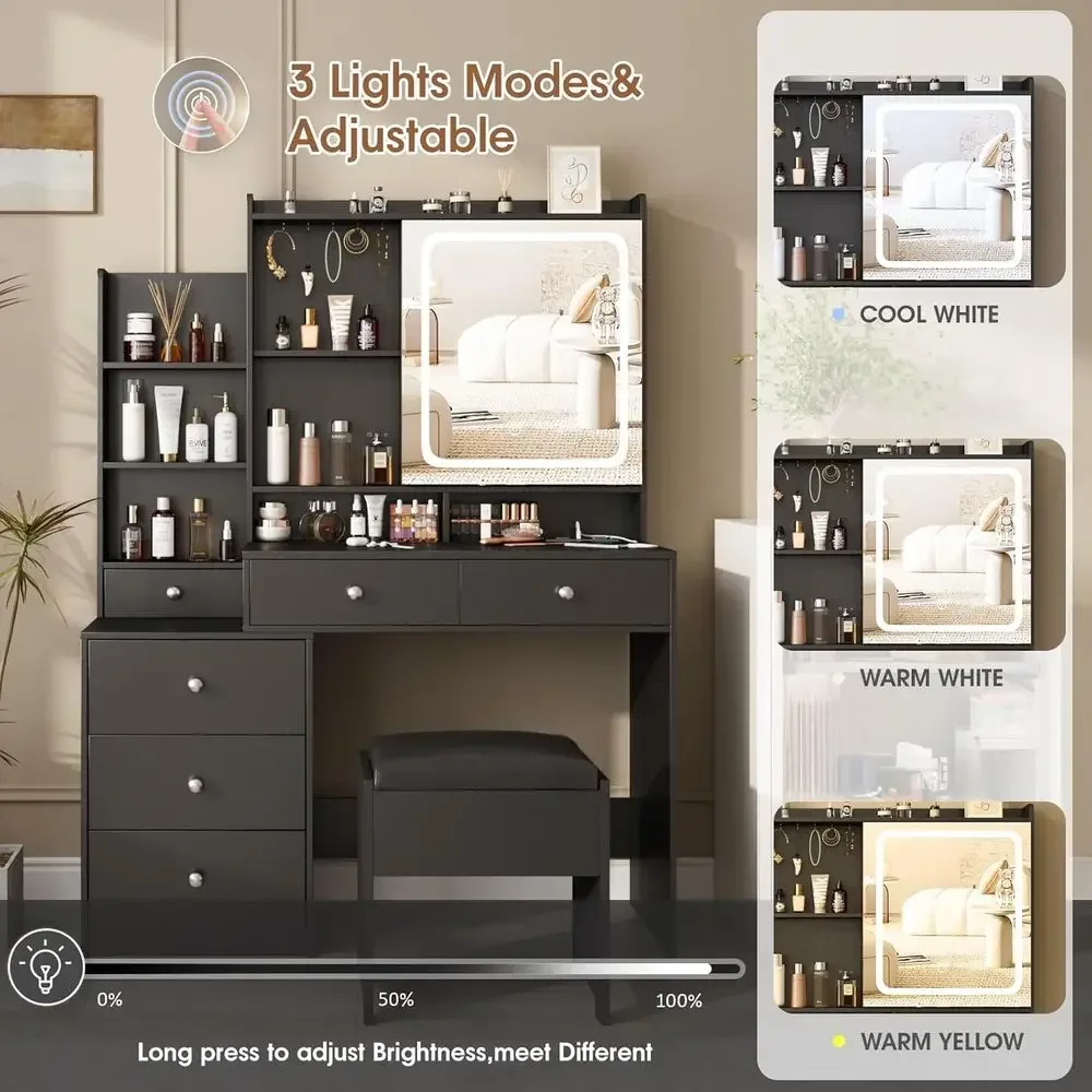 LED-spiegel met kaptafel, incl - Power Strip Desk recensie en prijs