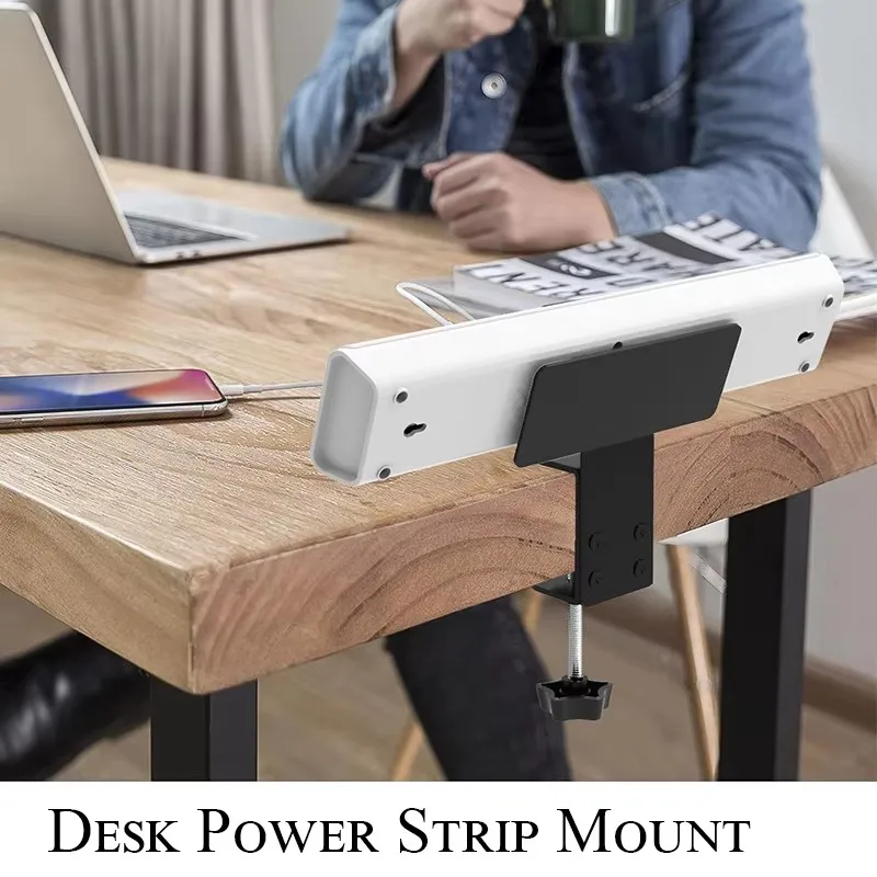 Houder voor stekkerdoos onder  - Power Strip Desk recensie en prijs