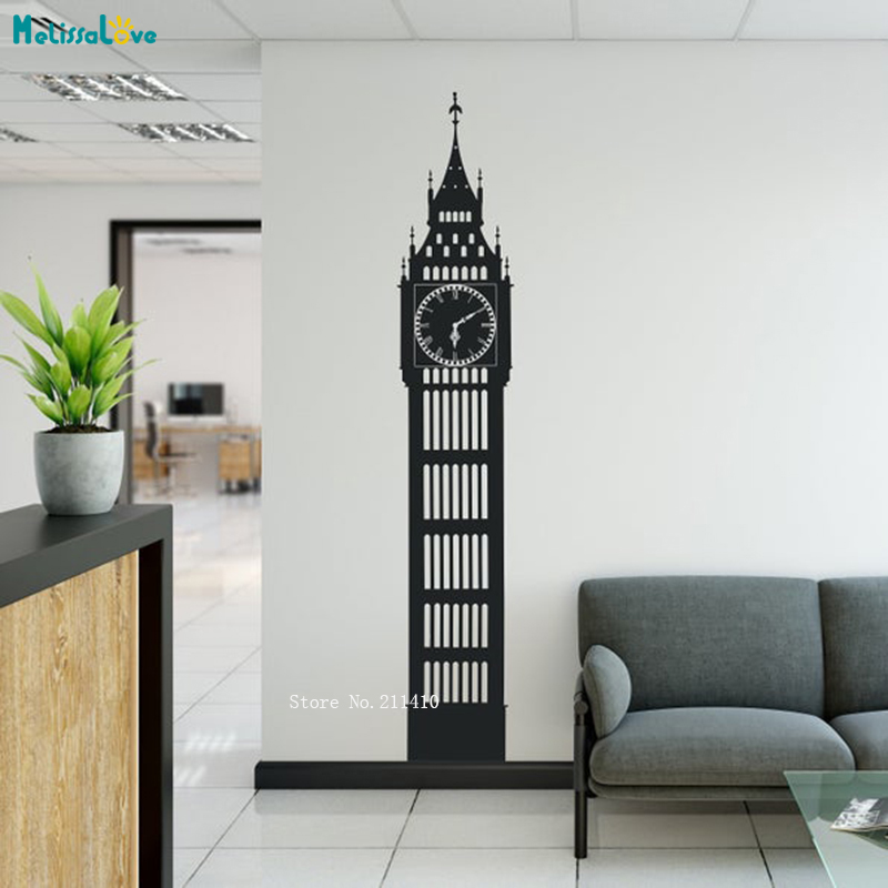 Klok Vorm Muursticker London A - Home Office England recensie en prijs