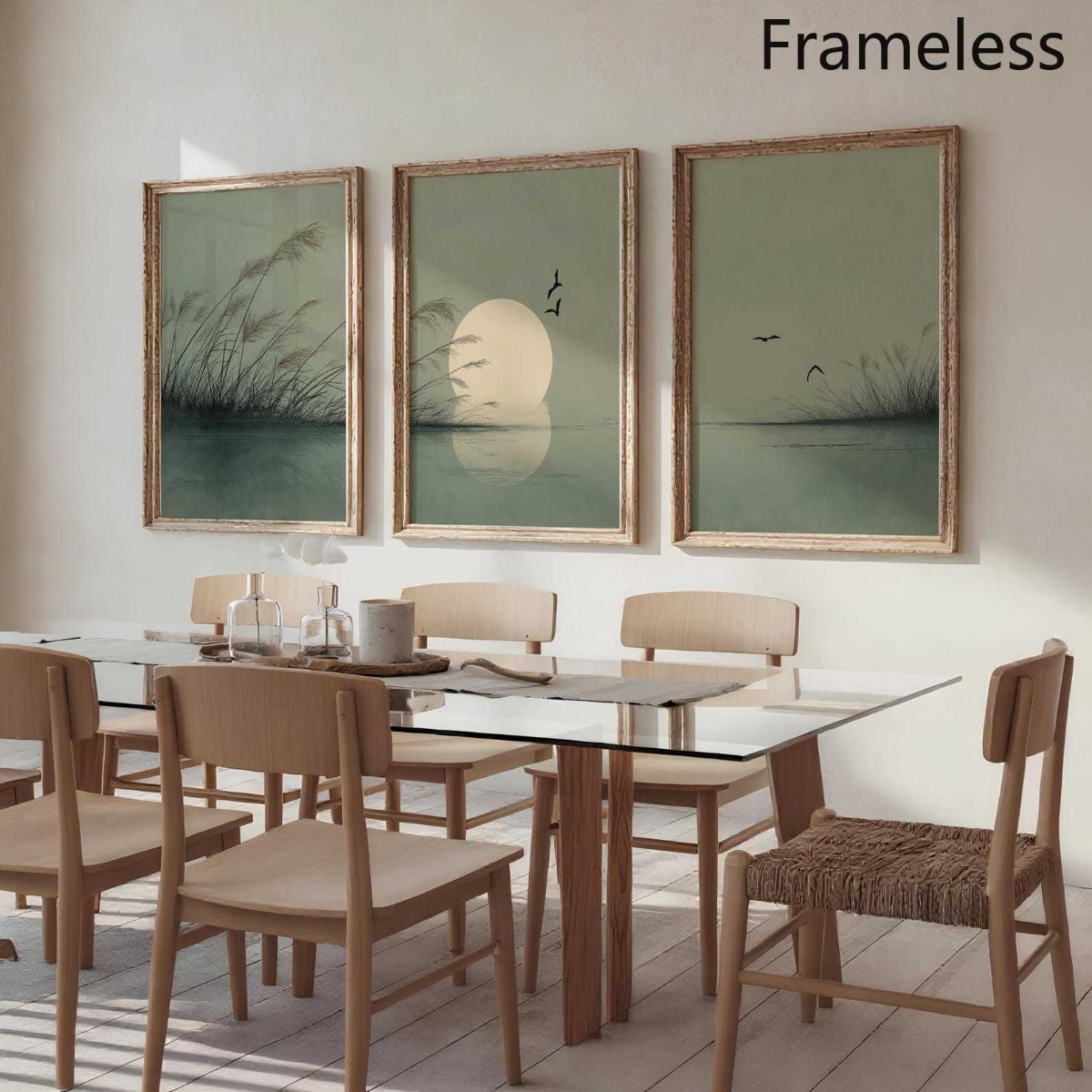 3 stks/set Japandi Saliegroen  - Home Office Japandi recensie en prijs