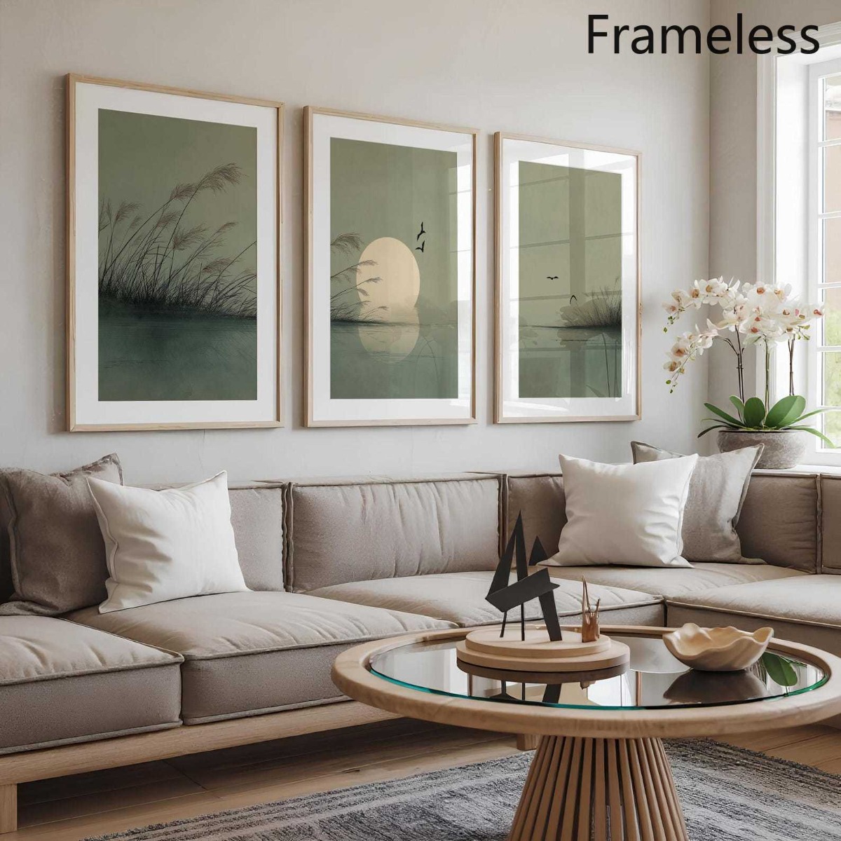 3 stks/set Japandi Saliegroen  - Home Office Japandi recensie en prijs