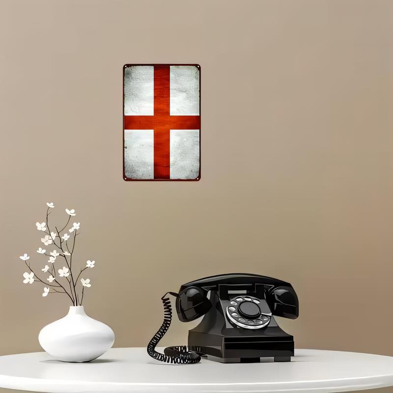 Vintage metalen blikken bord m - Home Office England recensie en prijs