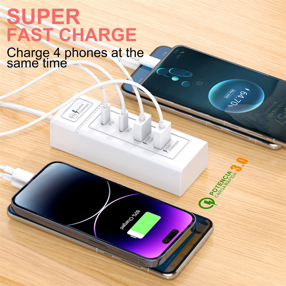 USB-snellader, type C, wandopl - Power Strip Desk recensie en prijs