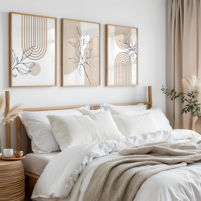 Neutrale wanddecoratieprints v - Home Office Japandi recensie en prijs